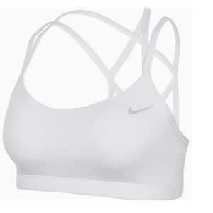 Nike Low Impact Strappy Sports Bra - White